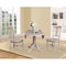 International Concepts Round 42 in Round Top Pedestal Table with 2 Chairs, Washed Gray Taupe, 42 in W, 42 in L, 29.5 in H K09-42DPT-C10-2 - alternate 4